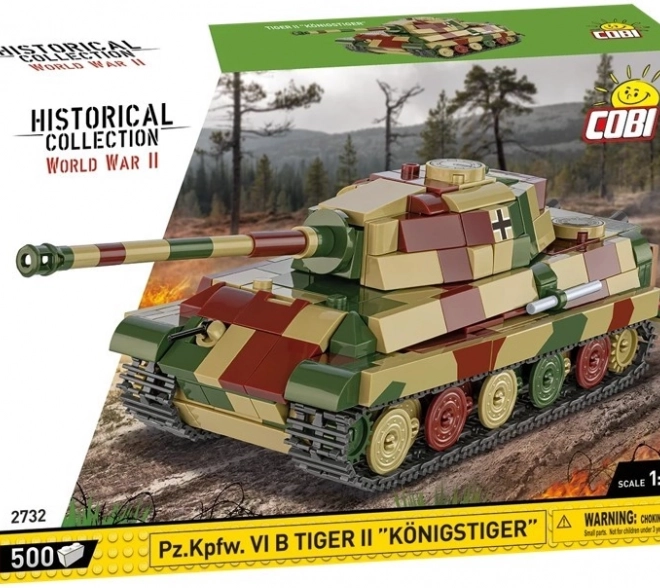 Tiger II Királytigris modelltank műanyag építőelemekből