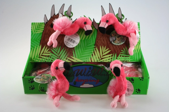 Plüss Flamingó kulcstartó 24/db