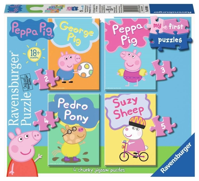 Ravensburger első puzzle-k Peppa Malac 4 az 1-ben