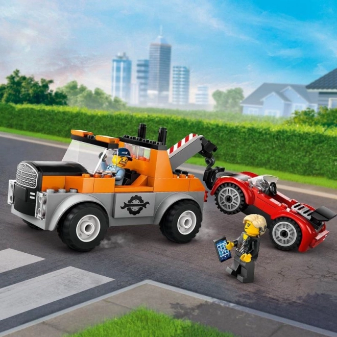 Lego City Autómentő és Sportautó Javító Szett