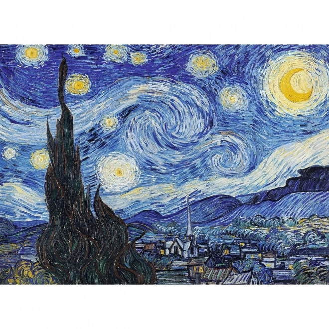 Csillagos Éj fa puzzle 200 darabos - Vincent van Gogh