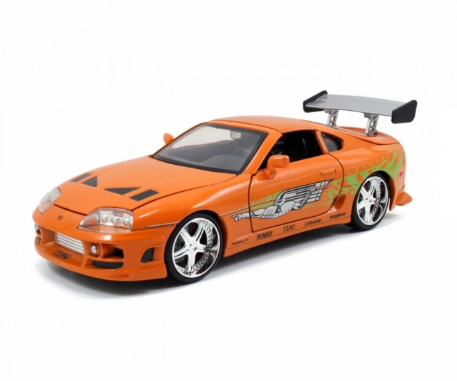 Gyors és Dühös 1995 Toyota Supra modellautó 1:24 + Brian O’Conner figura