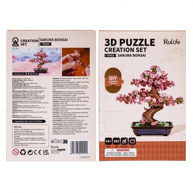 3D fa puzzle Sakura Bonsai