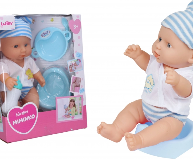 Pisilős baba 30 cm – cseh csomagolás