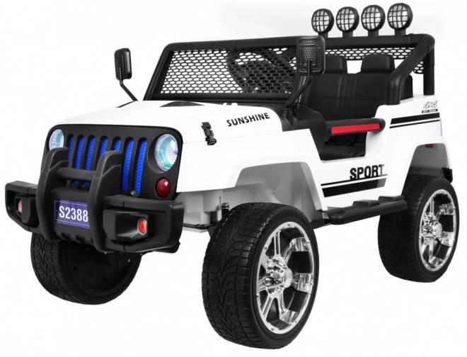 Terepjáró Raptor Drifter Fehér + Távirányítás + 4x4 Meghajtás + Tárhely + Lassan indulás + MP3 LED