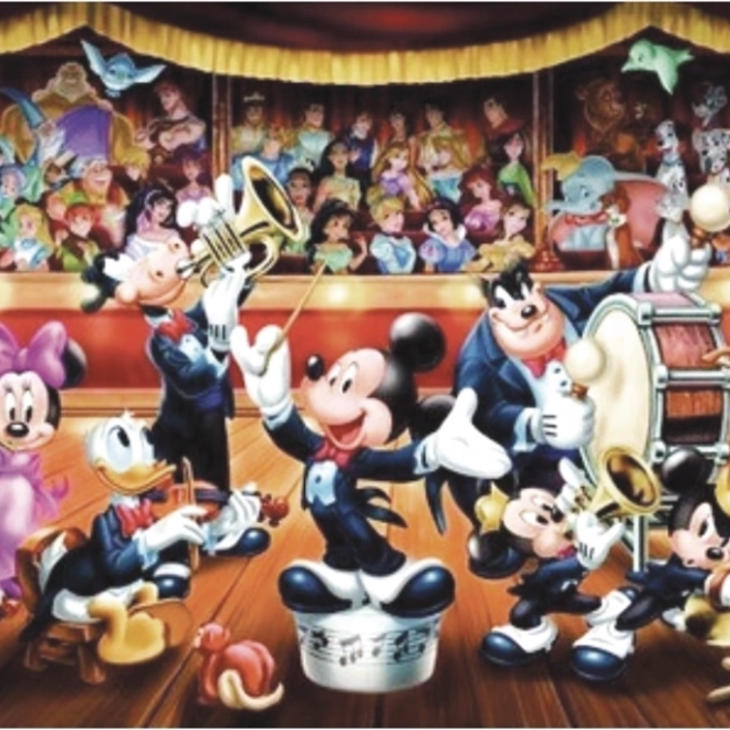 Clementoni panorámaké pázl Disney Zenekar 1000 darabos