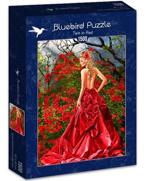 Bluebird puzzle piros ruhás nő 1500 darabos