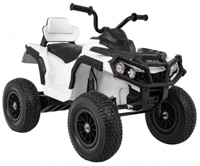 Gyerek akkumulátoros ATV Air Quad Fehér + Felfújható Kerekek + MP3 Rádió + Ingyenes Indítás