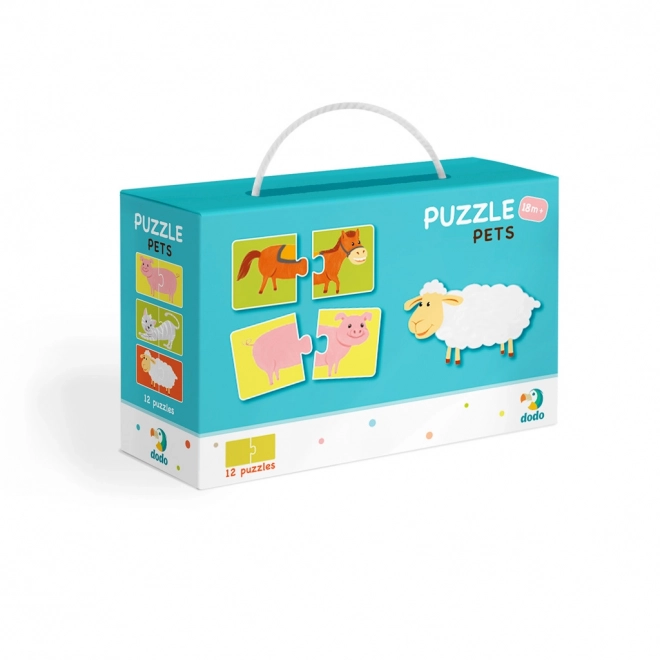 Duo Puzzle Állatok -12x 2 darabos