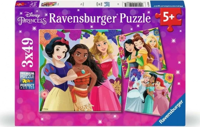 Disney hercegnők puzzle 3x49 darab