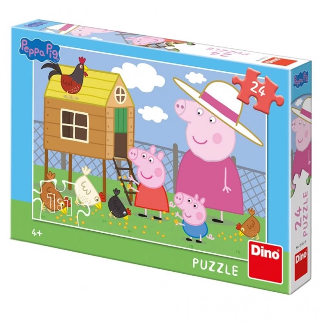 dino Peppa Malac puzzle 24 darabos