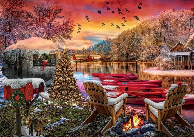 Tábori jelenet puzzle 2000 darabos