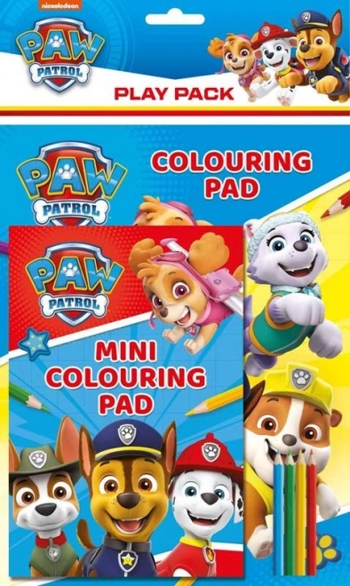 színezőkönyv és rajzkészlet Paw Patrol