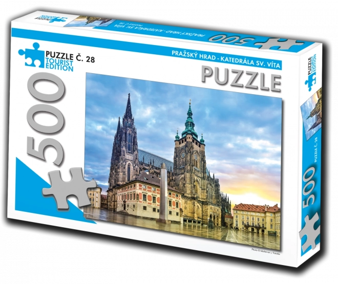 Turista kiadás puzzle - Szent Vitus-székesegyház, Prága, 500 darabos