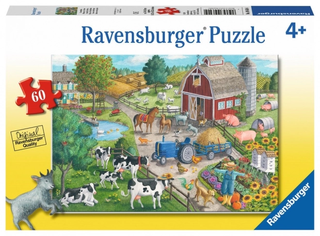 Ravensburger farm kaland puzzle 60 darab