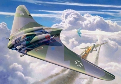 Horten Go-229 műanyag repülőgép modell