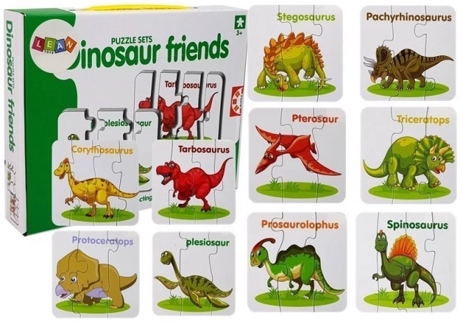 oktató dinoszaurusz puzzle angol nyelven