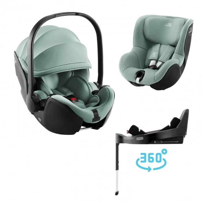 Autósülés szett Baby-Safe Pro & Vario Base 5Z & Dualfix 5Z, Jade Green