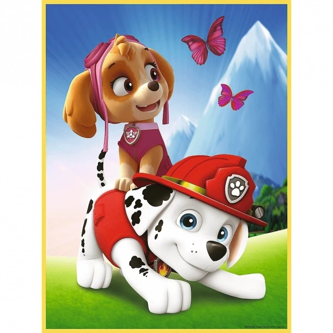 Paw Patrol kétszeres maxi puzzle - Chase, Marshal és Sky