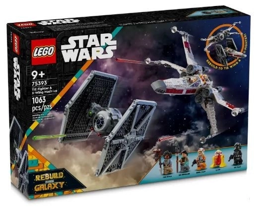 star wars kombinált TIE és X-szárny lego készlet