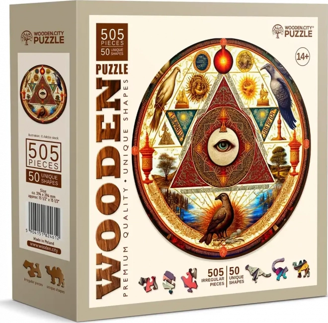 Wooden City - A Világ Szeme fa puzzle 505 darabos