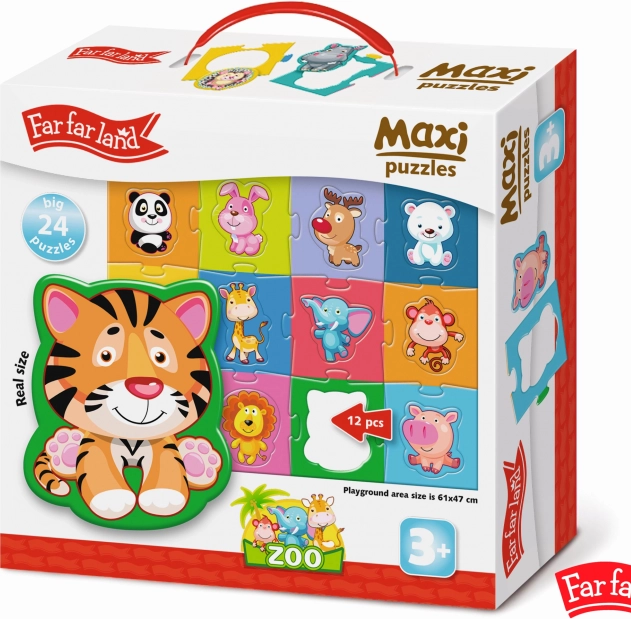 Maxi Puzzle Állatkerti Állatkák 24 darabos