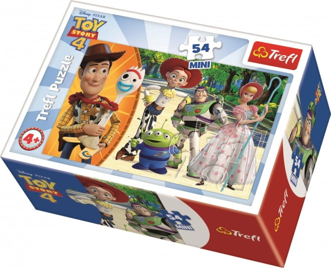 Trefl toy story 4: woody, pasztornyája és jessie puzzle 54 darabos