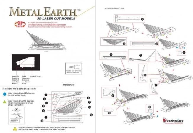 Metal Earth 3D puzzle Napóra híd