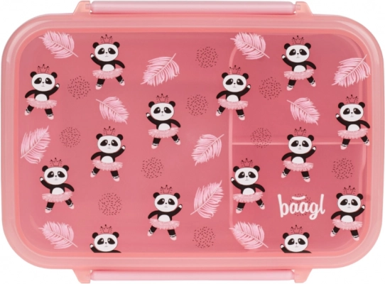 Baagl uzsonnás doboz rekeszekkel Panda