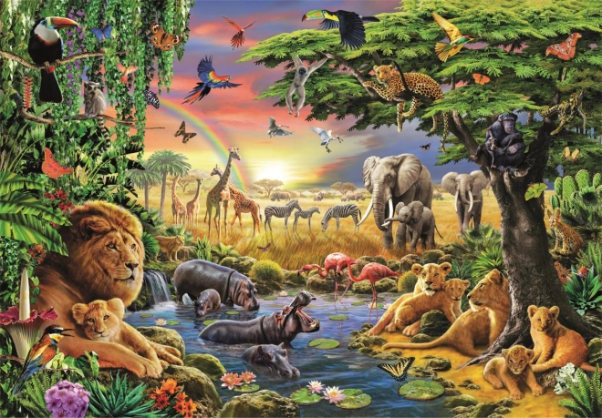 Afrikai találkozás 2000 darabos puzzle