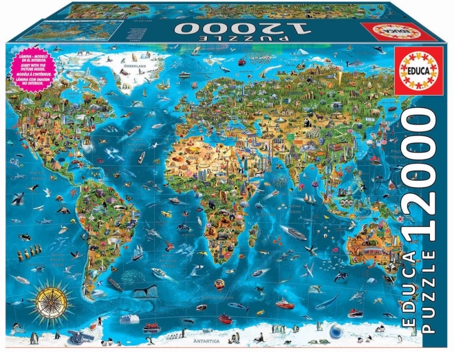 Educa csodák a világ 12000 darabos puzzle