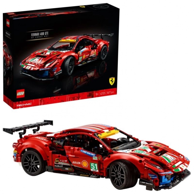 Ferrari 488 GTE AF Corse #51 LEGO Technic modell