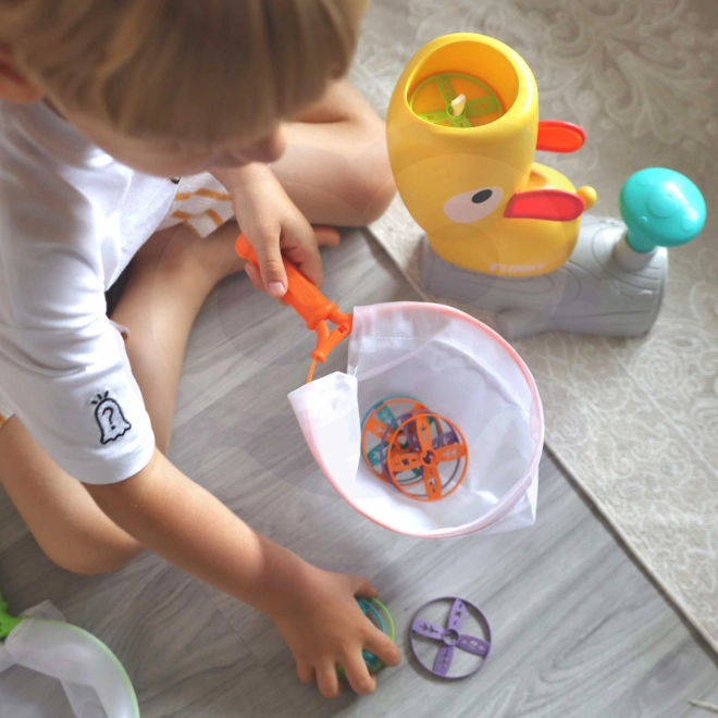 Woopie Ügyességi játék Fogd el Frisbee lemezvetővel