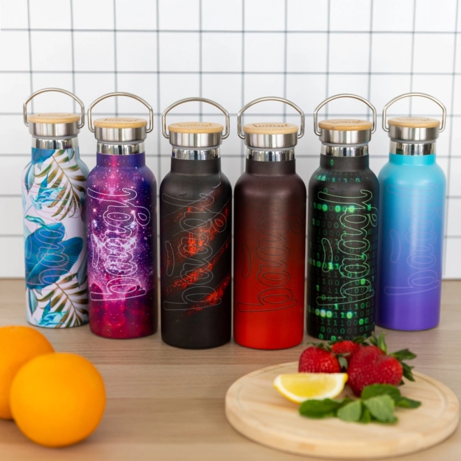 Termosz bambusz fedéllel BAAGL Gradiens kék-lila 500 ml