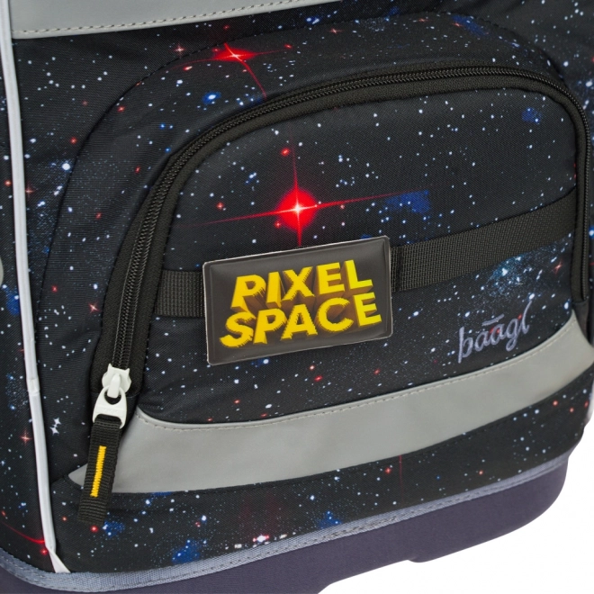 Iskolai hátizsák Baagl Zippy Plus Pixel Űr
