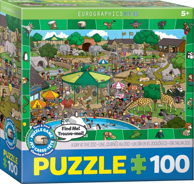 Zoo Napi Rejtély Keresős Kirakó 100 darabos EUROGRAPHICS Puzzle