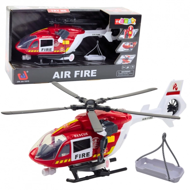 Tűzoltósági helikopter fényekkel és hangokkal 1:14