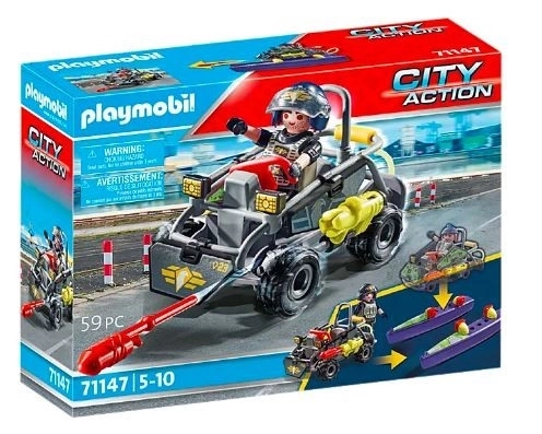 speciális egység terepjáró quad figurával - city action