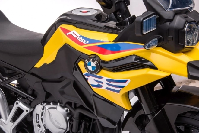 Akkumulátoros BMW F850 motorkerékpár sárga