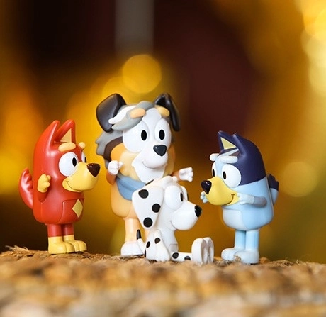 Bluey figurák 4 darabos iskolai csomag