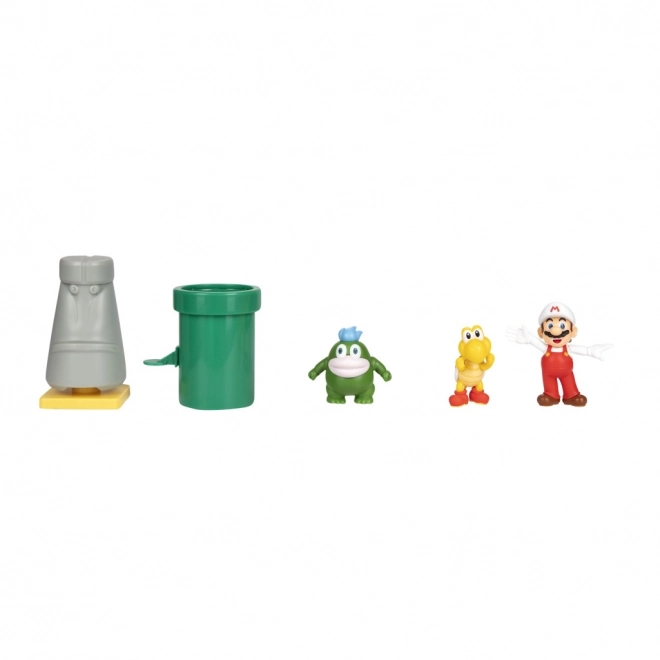 Super Mario figurák szett diorámával