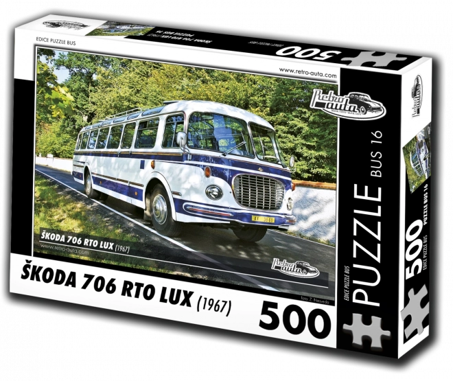 Retro autós puzzle busz Škoda 706 RTO LUX (1967)