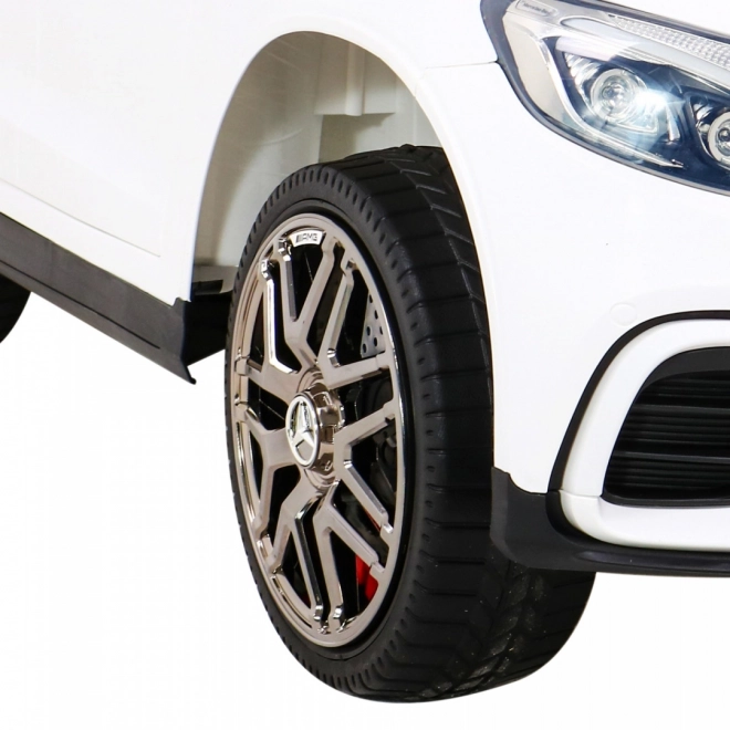 Mercedes Benz GLC63S gyerekeknek fehér + távirányító + 4x4 hajtás + MP3 LED + EVA + lassú indulás