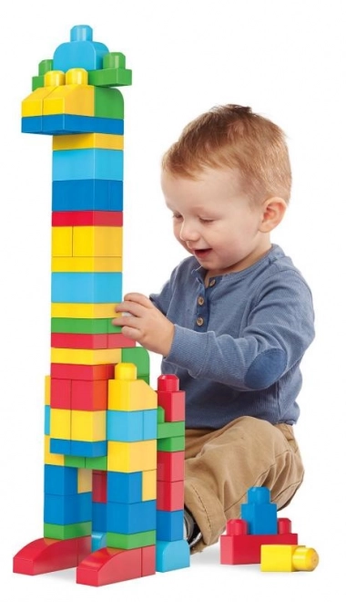 Mega Bloks nagy kockás zsák - kék