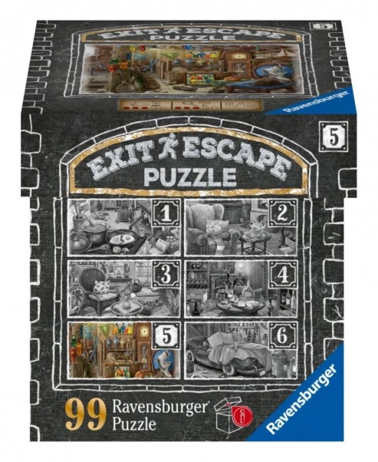 Ravensburger Szabadulós EXIT puzzle - Kísértetjárta kúria 5: A padlás 99 darab