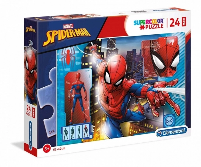 Spider-Man szuper színes maxi puzzle 24 db.