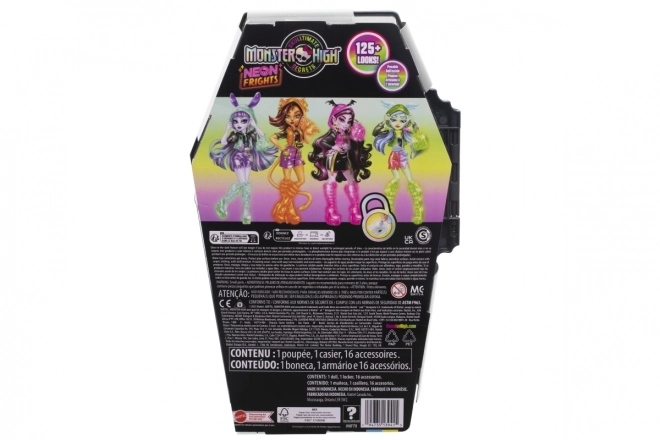 Monster High Skullimate titkok neon baba - Frankie