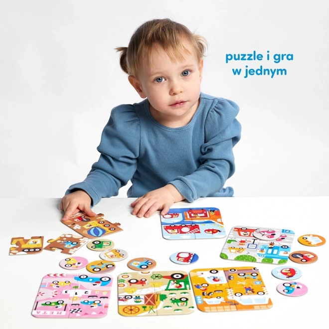 Puzzle Kis és Nagy Autók