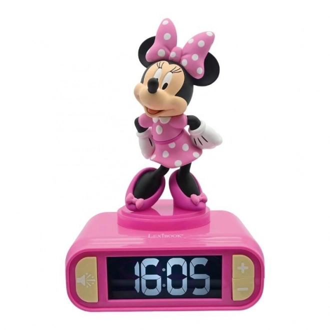 Minnie Egér ébresztőóra 3D éjjeli fénnyel