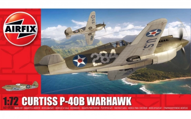 Curtiss P-40B Warhawk makett